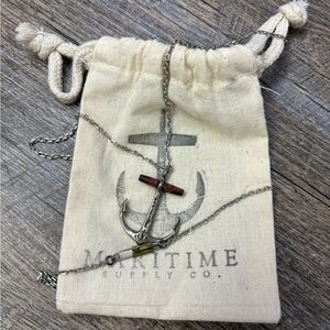 ⚓️Maritime Supply Co. Sterling Silver Anchor Pendant Necklace